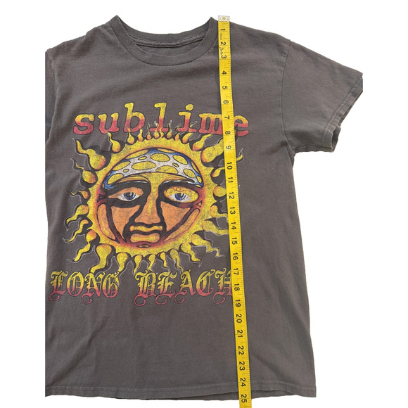 Sublime TShirt Mens Small Long Beach Gray Sun Graphic Band Rock Ska Tee T-Shirt - Picture 6 of 6